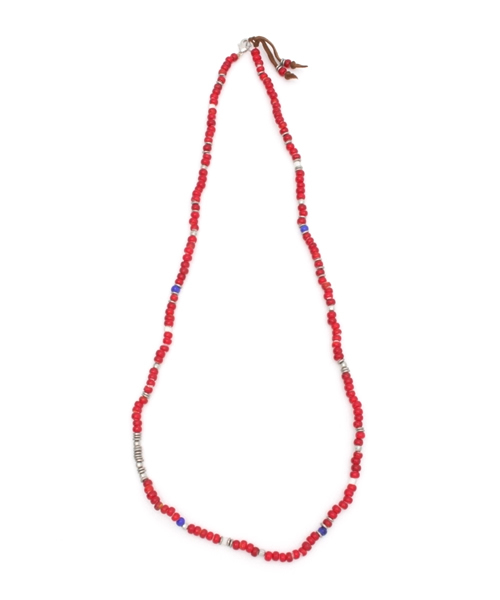 WEGO（ウィゴー）の「WEGO/ホワイトハーツミックスネックレス（ネックレス・メンズ・ターコイズブルー/レッド/ブラック・FREE）」の3枚目の写真