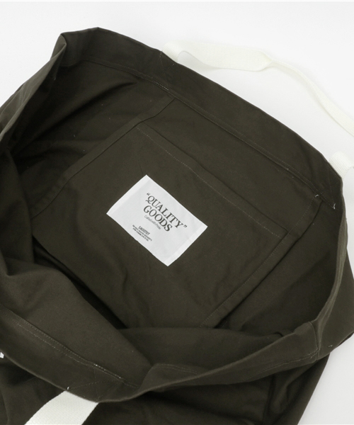 Smoothy（スムージー）の「Smoothy Big Tote Bag / スムージー ビッグトートバッグ（トートバッグ・キッズ・ベージュ/スミクロ/カーキ/マスタード/ネイビー/ウッドランド/ホワイト/ブラック・FREE）」の10枚目の写真