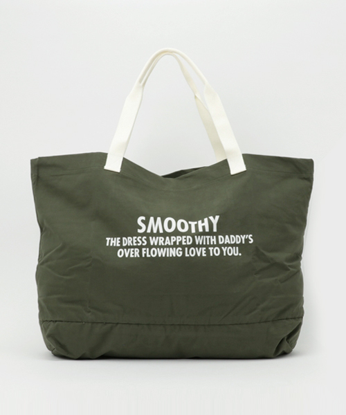 Smoothy（スムージー）の「Smoothy Big Tote Bag / スムージー ビッグトートバッグ（トートバッグ・キッズ・ベージュ/スミクロ/カーキ/マスタード/ネイビー/ウッドランド/ホワイト/ブラック・FREE）」の15枚目の写真