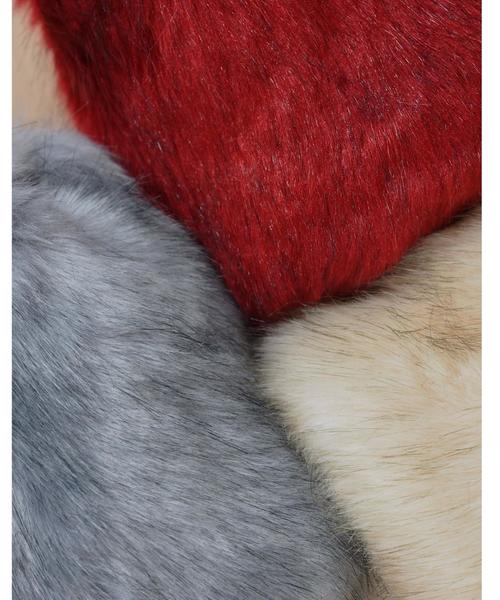 Jewel Changes(ジュエルチェンジズ)の「【WEB限定】◎JC フェイクファーポシェット / ショルダーバッグ(ショルダーバッグ・レディース・ライトグレー/ナチュラル/レッド・フリ-)」の5枚目の写真