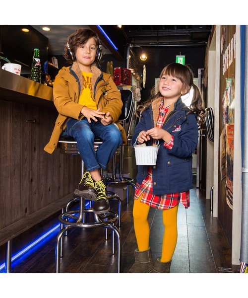 BREEZE（ブリーズ）の「ネット限定 3WAYジャケット（ダウンジャケット/コート・キッズ・ネイビー/キャメル・140/95/110/130/100/120/90/80）」の9枚目の写真