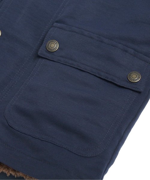 BREEZE（ブリーズ）の「ネット限定 3WAYジャケット（ダウンジャケット/コート・キッズ・ネイビー/キャメル・140/95/110/130/100/120/90/80）」の10枚目の写真