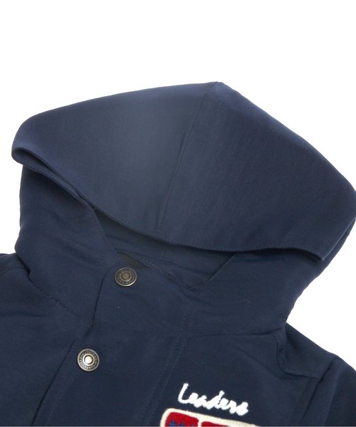 BREEZE（ブリーズ）の「ネット限定 3WAYジャケット（ダウンジャケット/コート・キッズ・ネイビー/キャメル・140/95/110/130/100/120/90/80）」の3枚目の写真