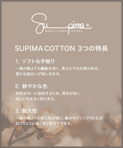 セール】スーピマコットン 3パック ベーシック クルーネック Tシャツ