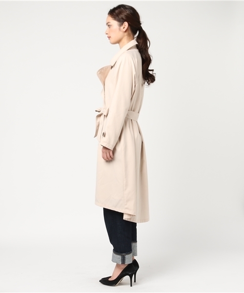 Heather（ヘザー）の「イレヘムトレンチコート 746290（トレンチコート・レディース・ピンク系その他/ベージュ系その他・FREE）」の4枚目の写真
