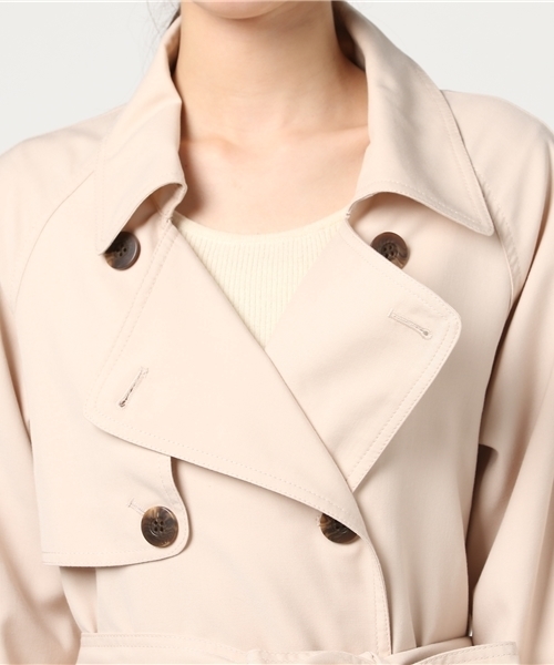 Heather（ヘザー）の「イレヘムトレンチコート 746290（トレンチコート・レディース・ピンク系その他/ベージュ系その他・FREE）」の6枚目の写真