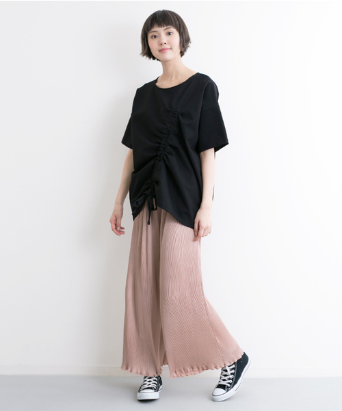 MERLOT(メルロー)の「裾フリルピンプリーツイージーワイドパンツ4958(その他パンツ・レディース・ベージュ/ブラック/ライトブルー/ピンク/モカ/ピンク系その他/グリーン・FREE)」の19枚目の写真