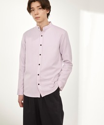 メンズのシャツ ブラウス パープル 紫色系 スタンドカラー ファッション通販 Zozotown