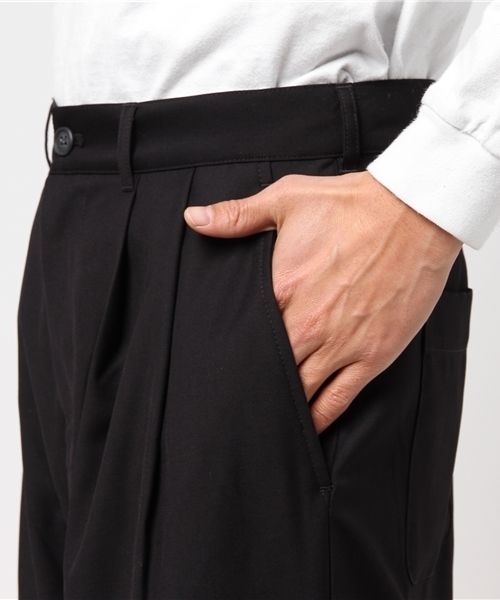 SHIPS JET BLUE(シップスジェットブルー)の「SHIPS JET BLUE: TR ワイドパンツ(その他パンツ・メンズ・ネイビー/オリーブ/チャコールグレー・LARGE/SMALL/MEDIUM)」の10枚目の写真