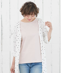 [無地/ボーダー柄]コットン100％半袖シンプルTシャツ