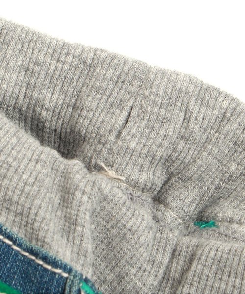BREEZE(ブリーズ)の「ペナントデニムワークパンツ 5分丈(デニムパンツ・キッズ・ストライプ/ブルー・140/95/90/100/120/80/130/110)」の4枚目の写真