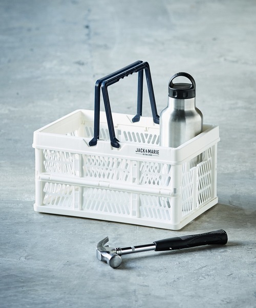 GORDON MILLER（ゴードンミラー）の「GORDON MILLER（ゴードンミラー） 折りたためる取っ手付きコンテナ S（アウトドアグッズ・レディース・ブルー系その他/ホワイト系その他/ホワイト系その他2/ブルー系その他2/カーキ/ダークグレー/サンドベージュ/オリーブドラブ/グレー系その他/ブラック・S）」の2枚目の写真