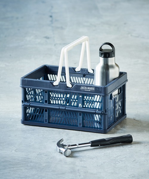 GORDON MILLER（ゴードンミラー）の「GORDON MILLER（ゴードンミラー） 折りたためる取っ手付きコンテナ S（アウトドアグッズ・レディース・ブルー系その他/ホワイト系その他/ホワイト系その他2/ブルー系その他2/カーキ/ダークグレー/サンドベージュ/オリーブドラブ/グレー系その他/ブラック・S）」の9枚目の写真