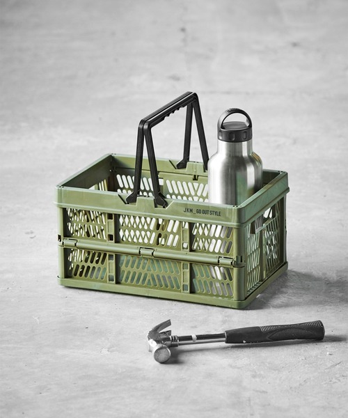 GORDON MILLER（ゴードンミラー）の「GORDON MILLER（ゴードンミラー） 折りたためる取っ手付きコンテナ S（アウトドアグッズ・レディース・ブルー系その他/ホワイト系その他/ホワイト系その他2/ブルー系その他2/カーキ/ダークグレー/サンドベージュ/オリーブドラブ/グレー系その他/ブラック・S）」の8枚目の写真