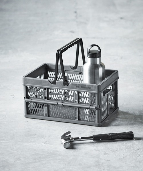 GORDON MILLER（ゴードンミラー）の「GORDON MILLER（ゴードンミラー） 折りたためる取っ手付きコンテナ S（アウトドアグッズ・レディース・ブルー系その他/ホワイト系その他/ホワイト系その他2/ブルー系その他2/カーキ/ダークグレー/サンドベージュ/オリーブドラブ/グレー系その他/ブラック・S）」の5枚目の写真