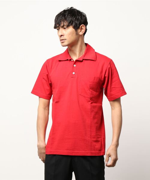 BRIEFING 赤 ポロシャツ　Lサイズ 4．1oz ドライアスレチックポロシャツ 5910－01