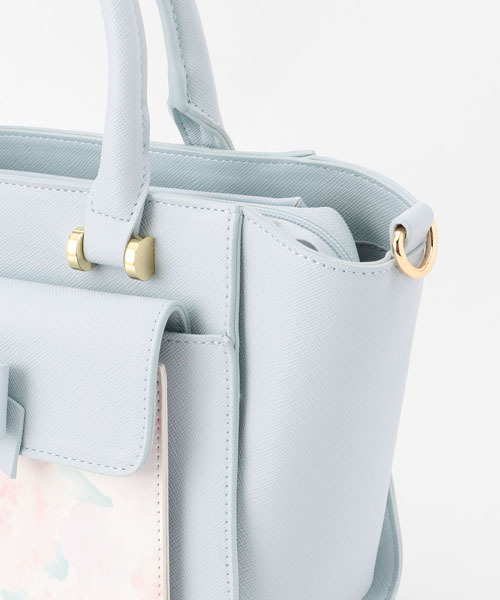 LODISPOTTO(ロディスポット)の「ジューシーフラワーボストン(ボストンバッグ・レディース・ライトグレー/ピンク/アイボリー/ライトブルー・FREE)」の7枚目の写真