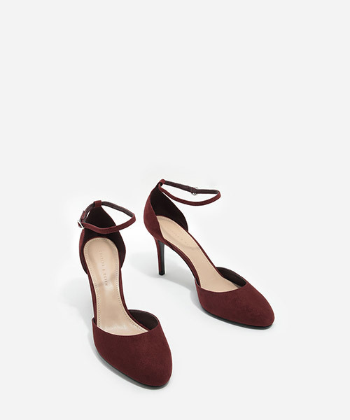 CHARLES & KEITH(チャールズ & キース)の「ベーシックアンクルストラップヒール / BASIC ANKLE STRAP HEELS(サンダル・レディース・ブラック/ピンク/バーガンディー・22.5cm/23cm/24cm/23.5cm/24.5cm)」の12枚目の写真
