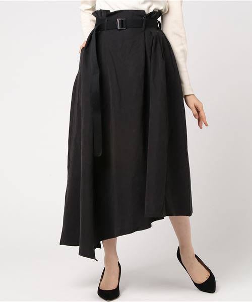 WEGO（ウィゴー）の「WEGO/ピーチサテンベルトロングスカート（スカート・レディース・ダークブラウン/ブラック/カーキ・FREE）」の19枚目の写真