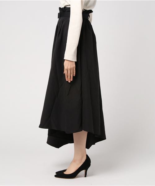 WEGO（ウィゴー）の「WEGO/ピーチサテンベルトロングスカート（スカート・レディース・ダークブラウン/ブラック/カーキ・FREE）」の11枚目の写真