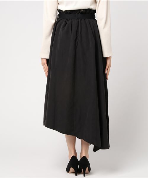 WEGO（ウィゴー）の「WEGO/ピーチサテンベルトロングスカート（スカート・レディース・ダークブラウン/ブラック/カーキ・FREE）」の12枚目の写真