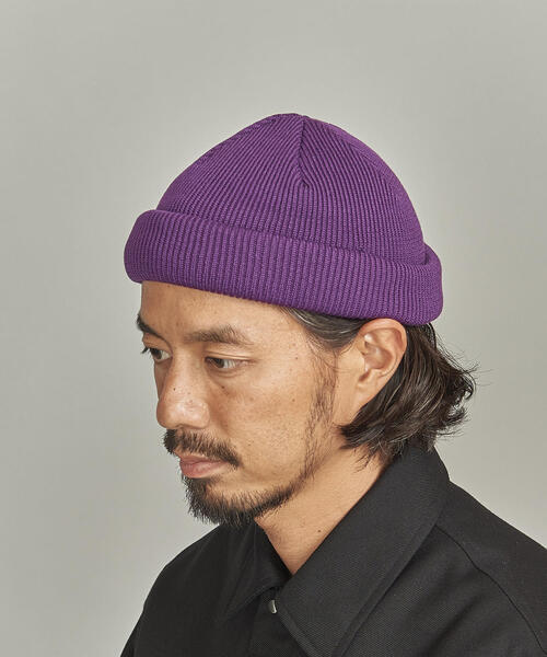 RACAL（ラカル）の「＜Racal＞ ROLL KNIT CAP/ニットキャップ（ニットキャップ/ビーニー・メンズ・ブラック/ダークグレー/ベージュ/マスタード/オレンジ/グレー/ダークグリーン/コバルトブルー/ケリー/オフホワイト/ターコイズブルー/ブラウン/オリーブ/パープル/ワインレッド/その他1/ロイヤルブルー・FREE）」の13枚目の写真