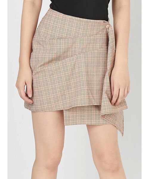 EMODA（エモダ）の「ドレープミニスカート（スカート・レディース・ブラック/その他/その他1・SMALL/MEDIUM）」の3枚目の写真