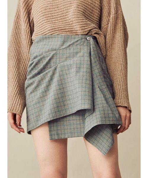 EMODA（エモダ）の「ドレープミニスカート（スカート・レディース・ブラック/その他/その他1・SMALL/MEDIUM）」の2枚目の写真