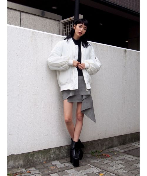 EMODA（エモダ）の「ドレープミニスカート（スカート・レディース・ブラック/その他/その他1・SMALL/MEDIUM）」の9枚目の写真