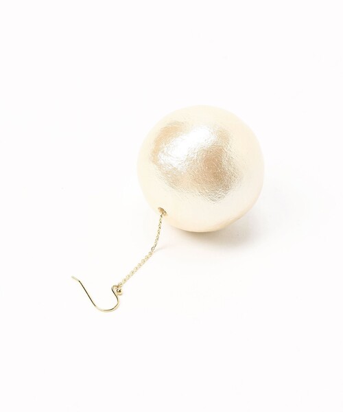 CAROLINA GLASER(カロリナ グレイサー)の「コットンパール ピアス(ピアス(両耳用)・レディース・アイボリー・ONE SIZE)」の7枚目の写真