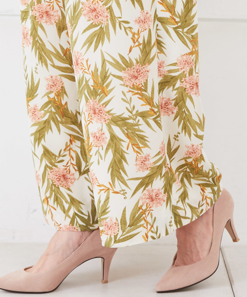 RIVE DROITE（リヴドロワ）の「レースフラワープリントワイドパンツ（その他パンツ・レディース・アイボリー/ネイビー・FREE）」の12枚目の写真