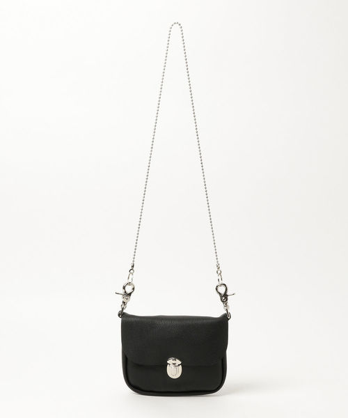 BEAMS BOY（ビームスボーイ）の「Mascorro Leather / Chain BAG（ショルダーバッグ・レディース・ブラック・ONE SIZE）」の7枚目の写真