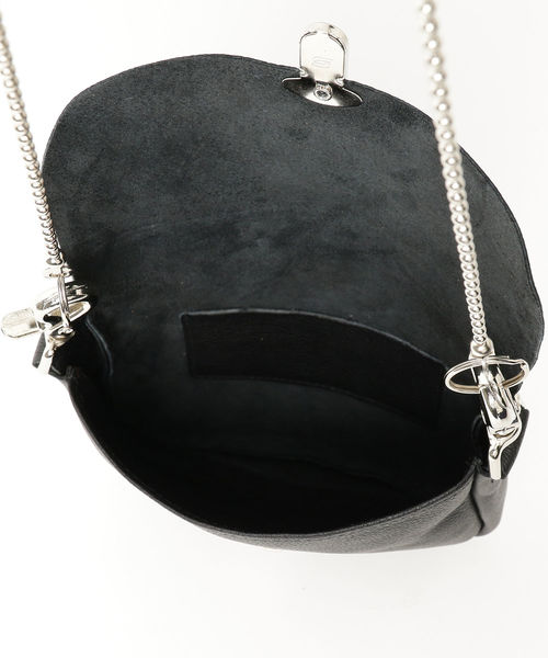 BEAMS BOY（ビームスボーイ）の「Mascorro Leather / Chain BAG（ショルダーバッグ・レディース・ブラック・ONE SIZE）」の5枚目の写真