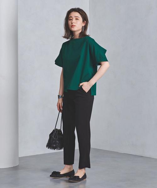 UNITED ARROWS(ユナイテッドアローズ)の「<SACRA(サクラ)>ペタルスリーブ Tシャツ(Tシャツ/カットソー・レディース・オフホワイト/ケリー・FREE)」の1枚目の写真