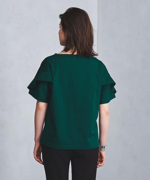 UNITED ARROWS(ユナイテッドアローズ)の「<SACRA(サクラ)>ペタルスリーブ Tシャツ(Tシャツ/カットソー・レディース・オフホワイト/ケリー・FREE)」の12枚目の写真