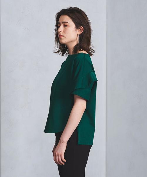 UNITED ARROWS(ユナイテッドアローズ)の「<SACRA(サクラ)>ペタルスリーブ Tシャツ(Tシャツ/カットソー・レディース・オフホワイト/ケリー・FREE)」の13枚目の写真