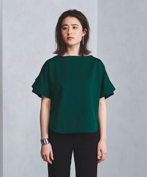 UNITED ARROWS(ユナイテッドアローズ)の「<SACRA(サクラ)>ペタルスリーブ Tシャツ(Tシャツ/カットソー・レディース・オフホワイト/ケリー・FREE)」の6枚目の写真
