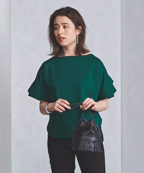 UNITED ARROWS(ユナイテッドアローズ)の「<SACRA(サクラ)>ペタルスリーブ Tシャツ(Tシャツ/カットソー・レディース・オフホワイト/ケリー・FREE)」の11枚目の写真