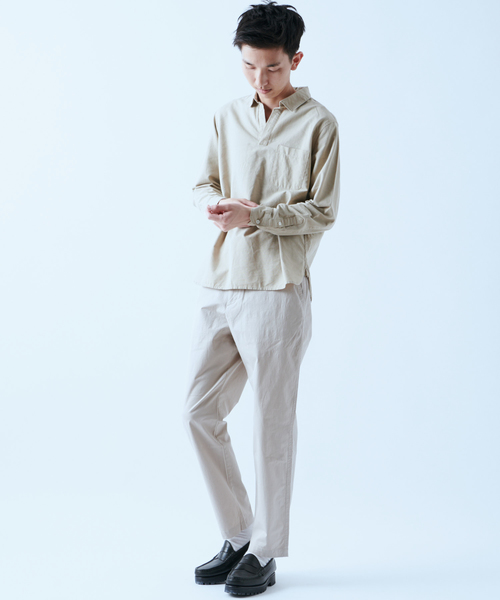 CIAOPANIC（チャオパニック）の「ライトストレッチチノパンツ（チノパンツ・メンズ・ライトグレー/ブラック/ベージュ・SMALL/MEDIUM/LARGE）」の3枚目の写真