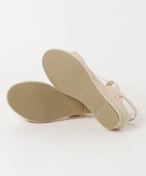KOBE LETTUCE（コウベレタス）の「ローヒールウェッジソールジュートサンダル（サンダル・レディース・ライトベージュ/ネイビー/キャメル/ピンク/イエロー/ホワイト系その他/ブラック/シルバー系その他/パープル/その他1・L/LL/M/S）」の13枚目の写真