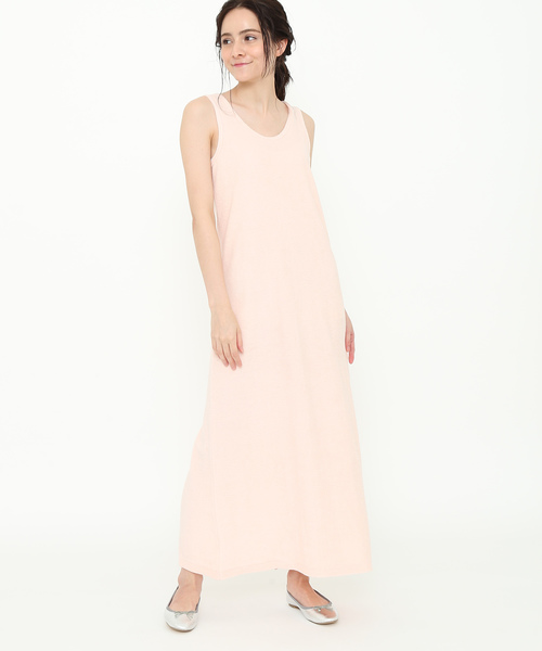 SALON adam et rope'(サロン アダム エ ロペ)の「Smile Cottonパイルドレス(ワンピース・レディース・チャコールグレー/オフホワイト/ピンク・FREE)」の1枚目の写真