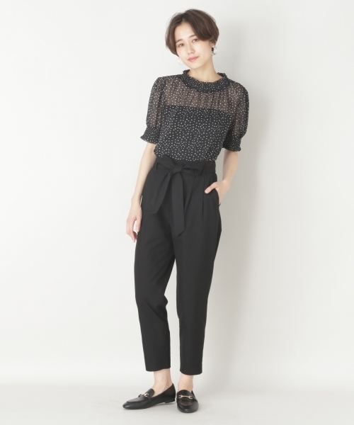 LOWRYS FARM（ローリーズファーム）の「ドットプリエリブラウス　798918（シャツ/ブラウス・レディース・オフホワイト/ブラック/ネイビー・LARGE/MEDIUM）」の13枚目の写真