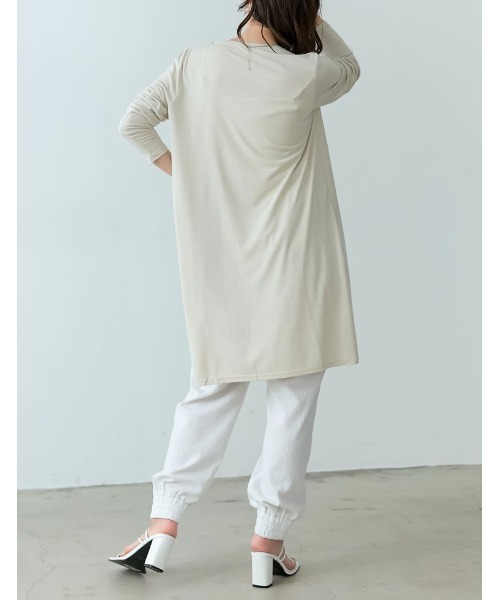 Re:EDIT(リエディ)の「UVカット接触冷感ミディアム丈カーディガン(カーディガン/ボレロ・レディース・グレー/ダークブルー/ホワイト/ブラウン/ブラック/ライトベージュ/レンガ/カーキオリーブ/モカ・MEDIUM/X-LARGE/LARGE)」の16枚目の写真