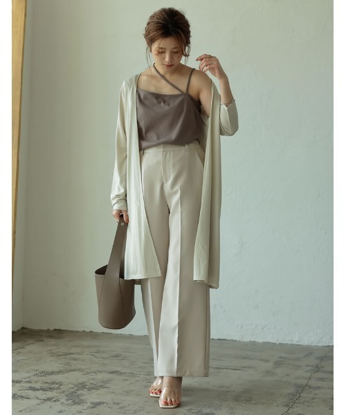 Re:EDIT(リエディ)の「UVカット接触冷感ミディアム丈カーディガン(カーディガン/ボレロ・レディース・グレー/ダークブルー/ホワイト/ブラウン/ブラック/ライトベージュ/レンガ/カーキオリーブ/モカ・MEDIUM/X-LARGE/LARGE)」の20枚目の写真