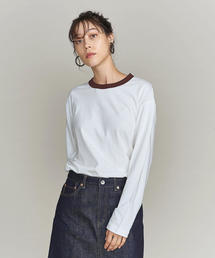 BEAUTY&YOUTH UNITED ARROWS | BY コットンシルクネップロングスリーブリンガーTシャツ о(Tシャツ/カットソー)