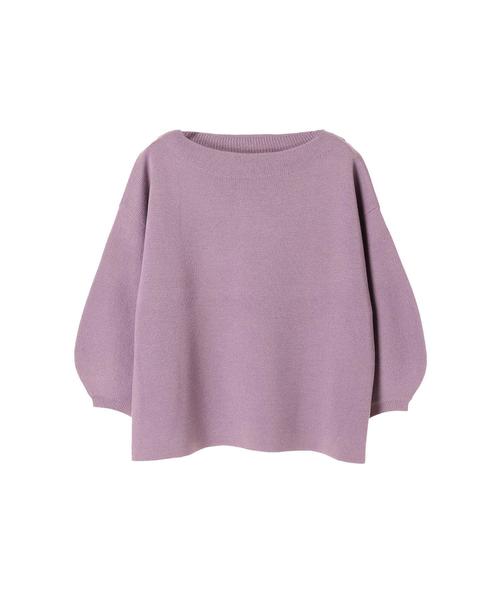 koe(コエ)の「ミラノリブ袖ボリュームニットプルオーバー(ニット/セーター・レディース・ブラック/マスタード/ラベンダー/ベージュ系その他/ダークブルー/キャメル・S/M/L)」の19枚目の写真