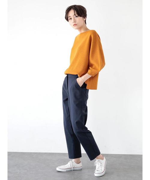 koe(コエ)の「ミラノリブ袖ボリュームニットプルオーバー(ニット/セーター・レディース・ブラック/マスタード/ラベンダー/ベージュ系その他/ダークブルー/キャメル・S/M/L)」の17枚目の写真