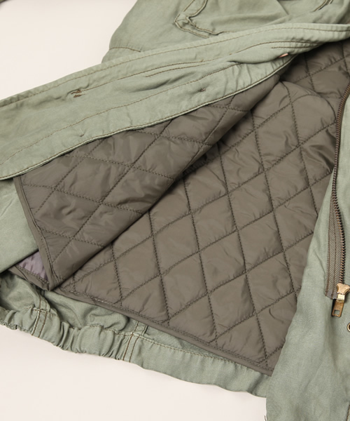 Another Edition（アナザーエディション）の「AE ﾋﾞｼﾞｭｰ ﾐﾘﾀﾘｰ LINER（ミリタリージャケット・レディース・オリーブ/ライトピンク/その他1・SMALL/MEDIUM）」の15枚目の写真