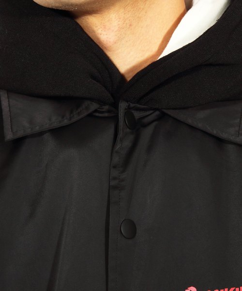 ８(eight)（エイト）の「ロゴ コーチジャケット バックプリント（ナイロンジャケット・メンズ・ブラック/カーキ・MEDIUM/LARGE）」の10枚目の写真