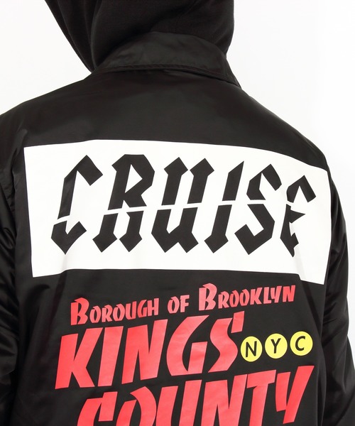 ８(eight)（エイト）の「ロゴ コーチジャケット バックプリント（ナイロンジャケット・メンズ・ブラック/カーキ・MEDIUM/LARGE）」の18枚目の写真